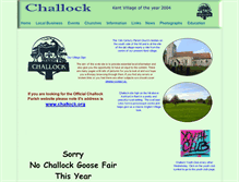 Tablet Screenshot of challock.org.uk